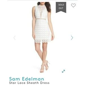 Sam Edelman eyelet dress, size 10, new